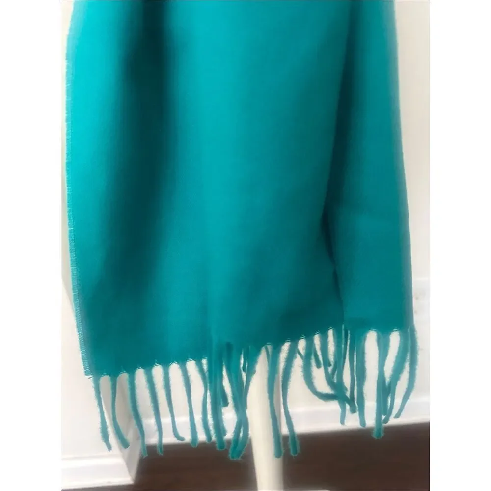 100% Cashmere Green Cashmere Scarf
